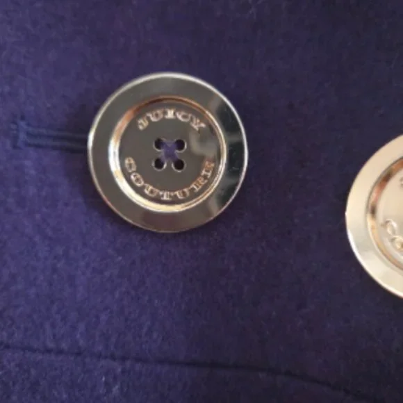 Juicy Couture Purple Pea Coat - Picture 7 of 11